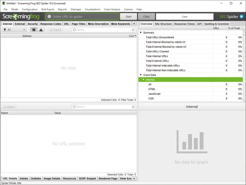 Screaming Frog SEO Spider 16.0