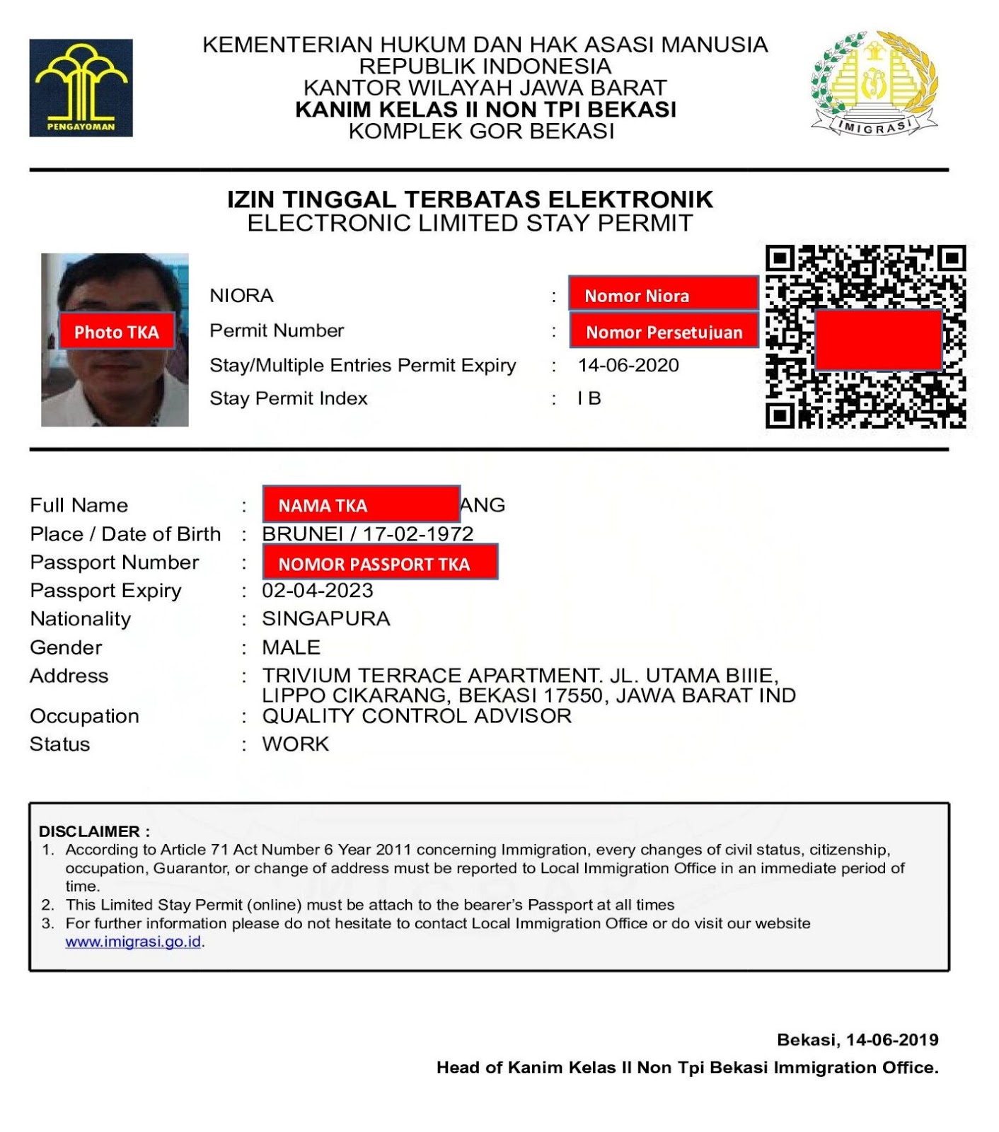Pt Bahana Perkasa Putra Vitas Vtt Kitas