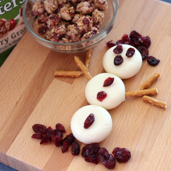 Easy Snowman Snack Fun Food for Kids Sunny Day Family