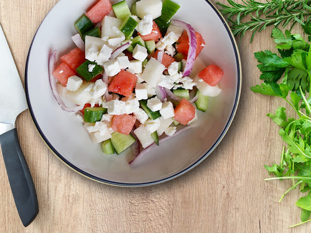 Cucumber Caprese Salad