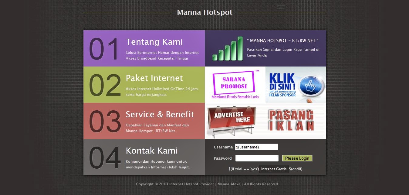 Mikrotik Hotspot Login Page Template Free Hotspot Login Page Free