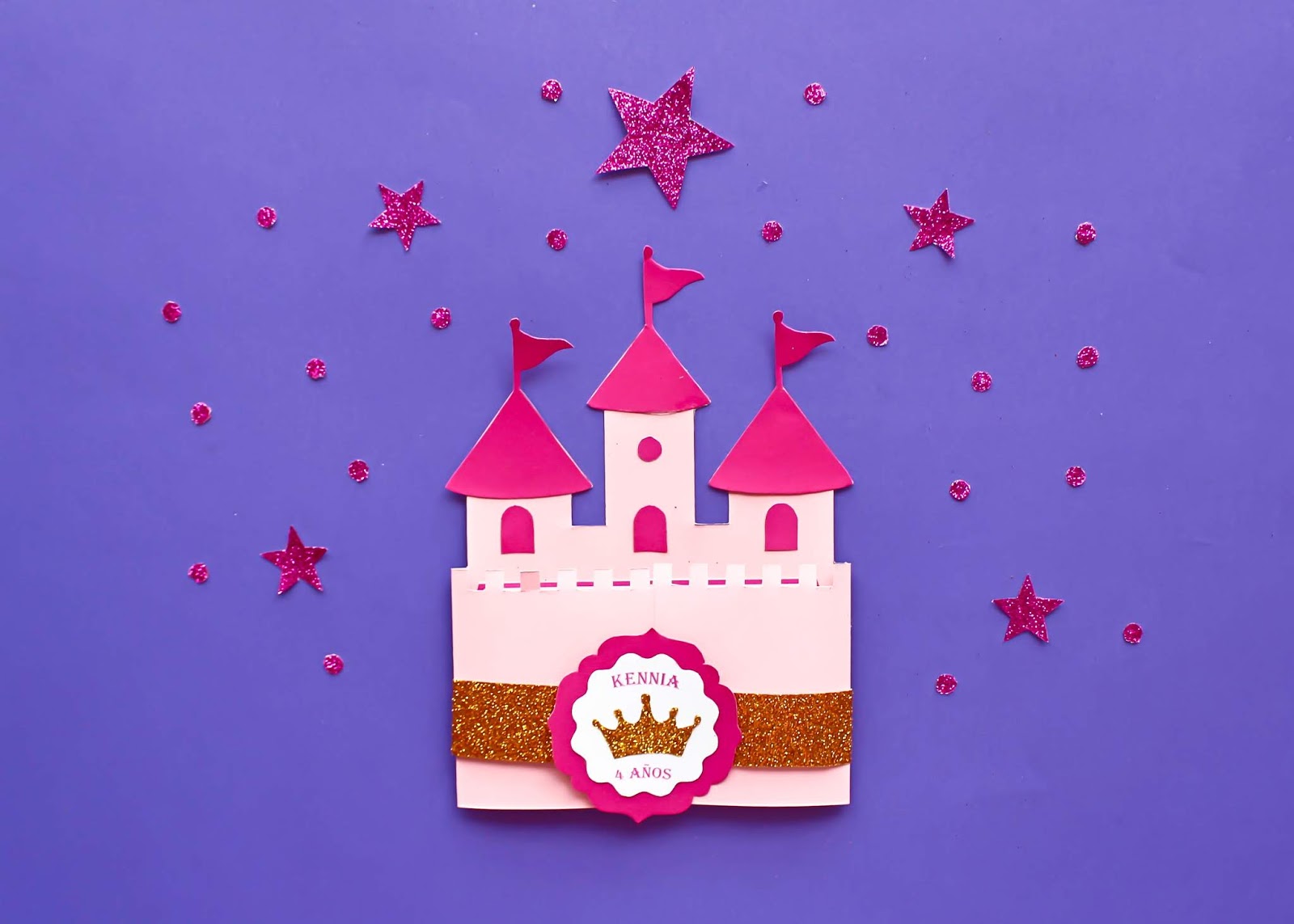 Invitación castillo de princesa ?? | PartyPop DIY