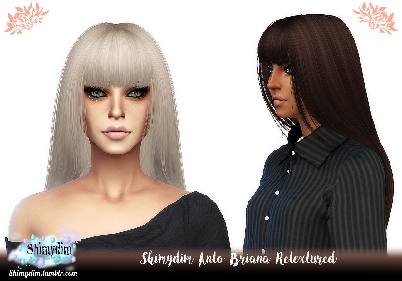 Shimydim Anto`s Federica Hair Retextured Sims 4 Hairs 02b