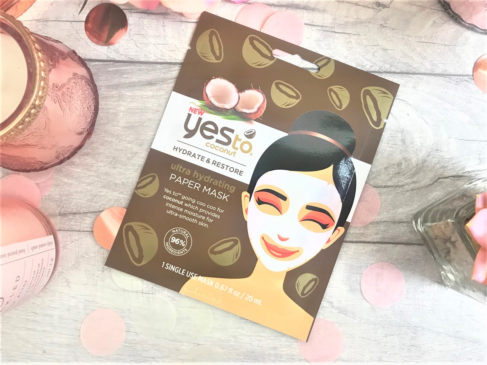 Download Kathryn S Loves Face Mask Friday Yes To Coconut Face Masks PSD Mockup Templates