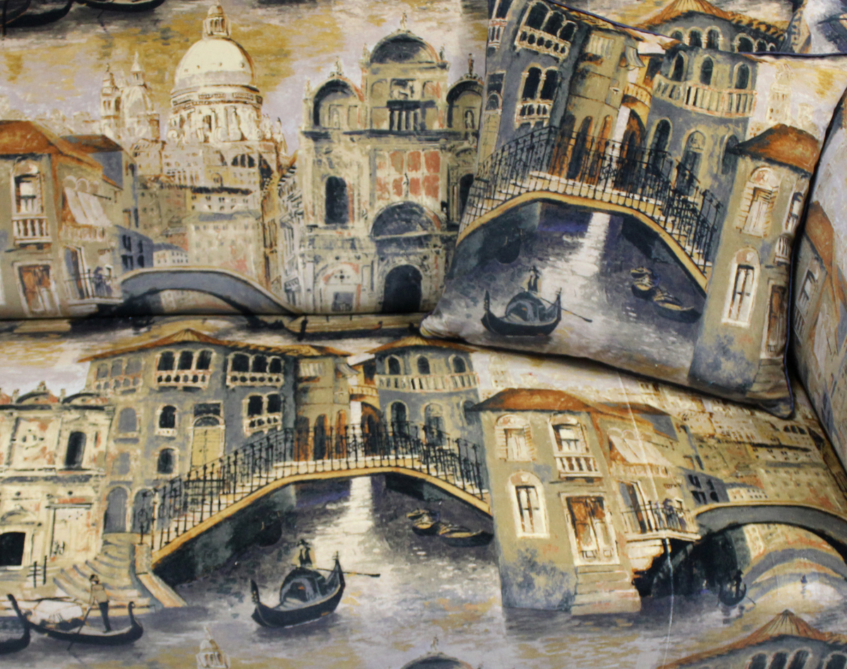 Melissa White Hand Painted Interiors THE GONDOLIER, a new design for