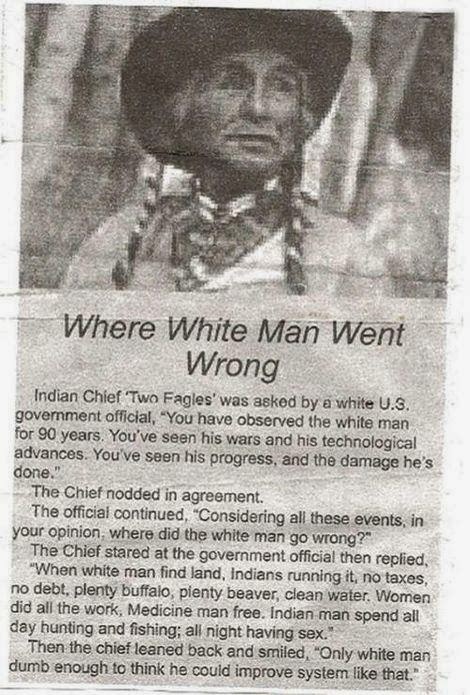 white man Indian chief randommusings.filminspector.com