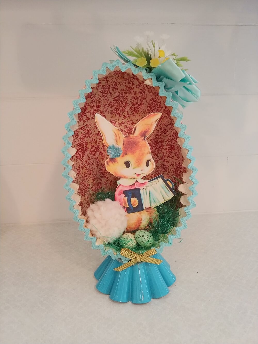 Upcycled Vintage Easter Egg Diorama Little Vintage Cottage