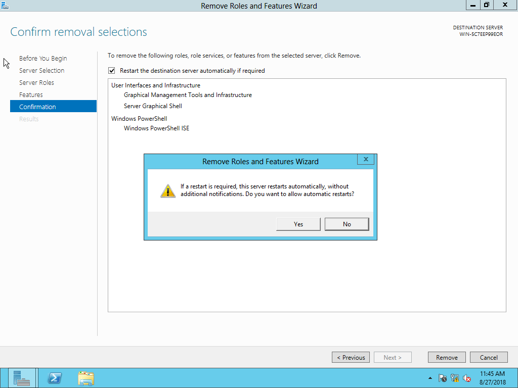 Confirm remove. 2. Confirm remove. Confirm remove. Confirm remove.