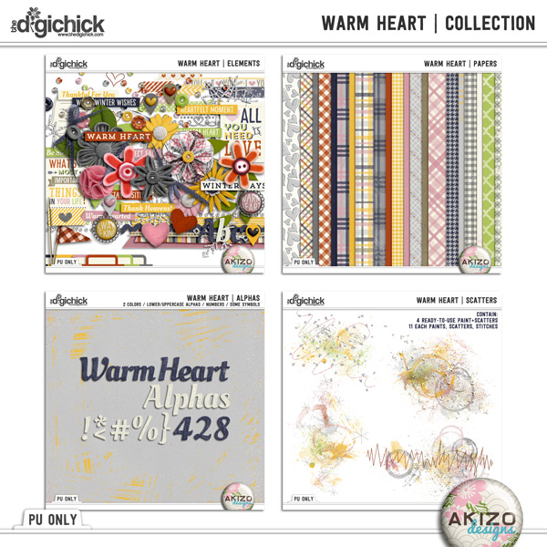 Warm Heart collection by Akizo Designs Preview