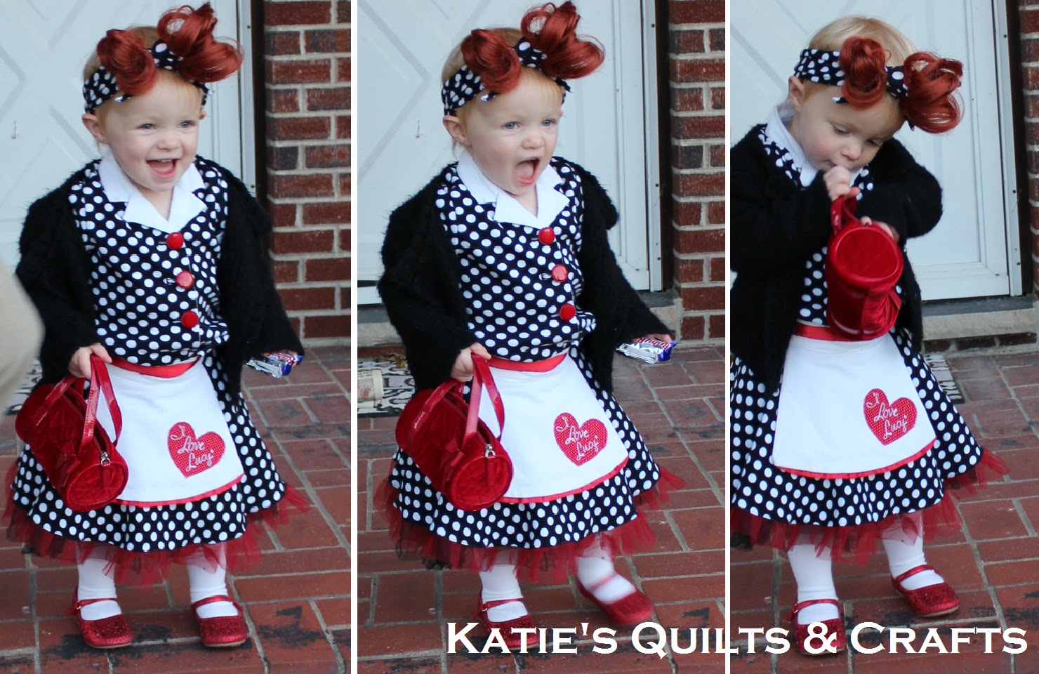 Katie's Quilts and Crafts "I Love Lucy" Toddler Costume