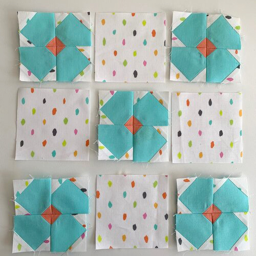 Posy Patch Quilt Block - Tutorial