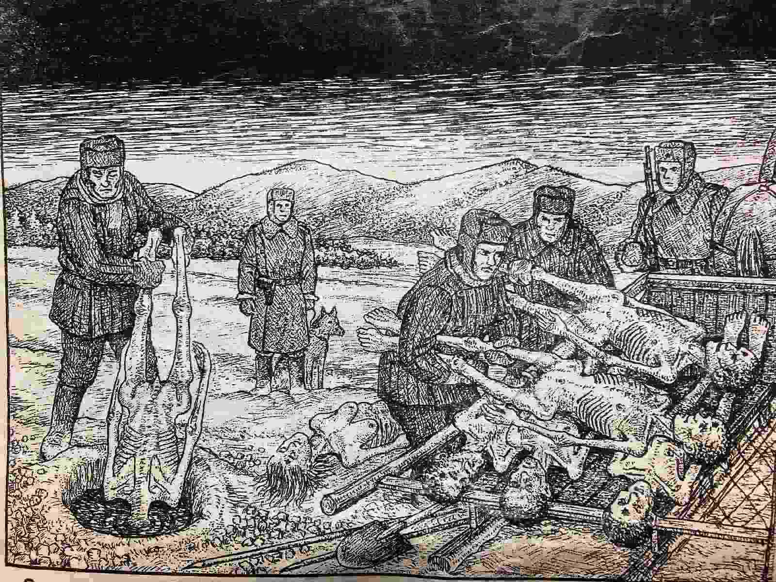 данциг балдаев зарисовки из гулага. данциг сергеевич балдаев гулаг. гулаг расшифровка. ужасы гулага глазами поляков. рисунки данцига балдаева о гулаге.