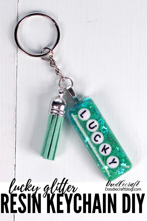 How to Make a Resin Glitter Keychain!