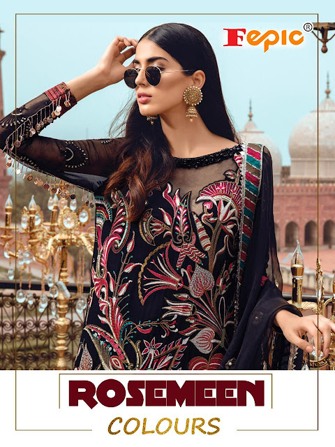 Wholesale Pakistani Suits Fepic Rosemeen Colours