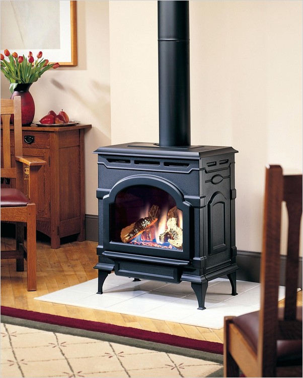 Free Standing Propane Fireplace Home Interior Exterior Decor Design Ideas - Free Standing Propane Fireplace Ventless