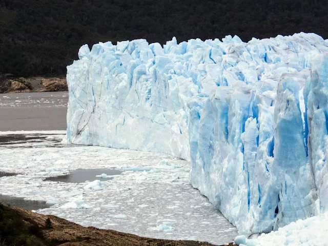 A corner of El Calafate Glacier (Perito Moreno) in Argentina