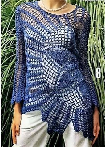Tina's handicraft : long sleeve blouses crochet
