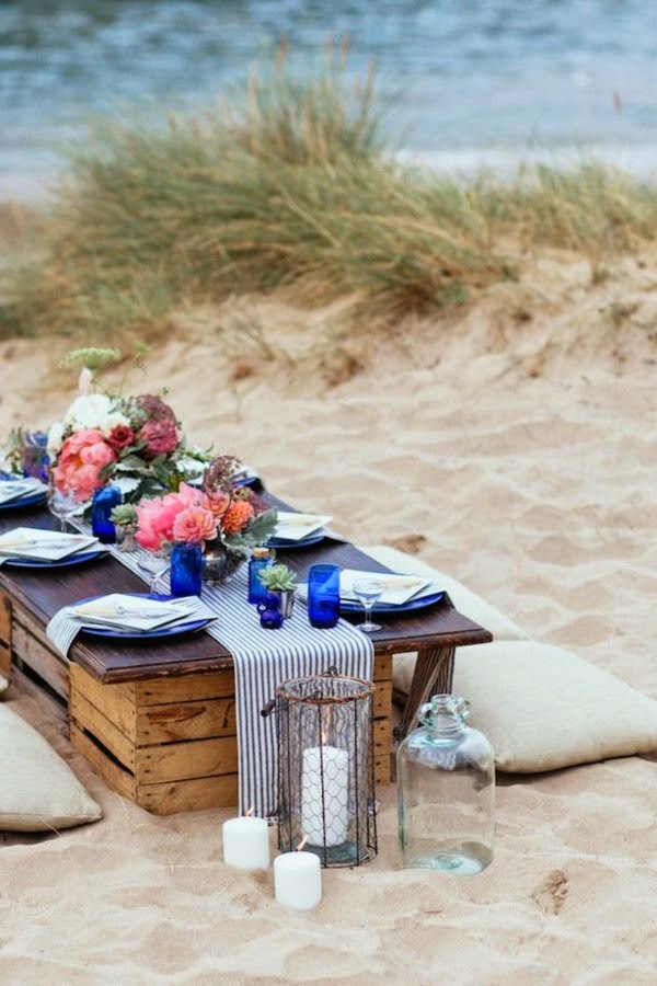 Table decoration in blue &#8211; fascinating ideas!