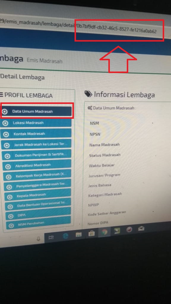 Cara Mencari Kode Sekolah Dan Kode Siswa Untuk Melengkapi Isian Template Capesun Di Emis Semester I Tapel 2018 2019 Admin Bawean