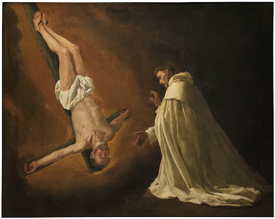 The Apparition of Saint Peter to Saint Peter Nolasco by Francisco de Zurbarán 