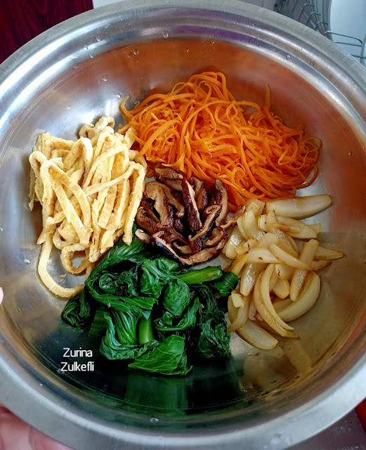 Resepi Japchae Korea Glass Noodle Yang Halal. Lain Macam Sedapnya, Rugi