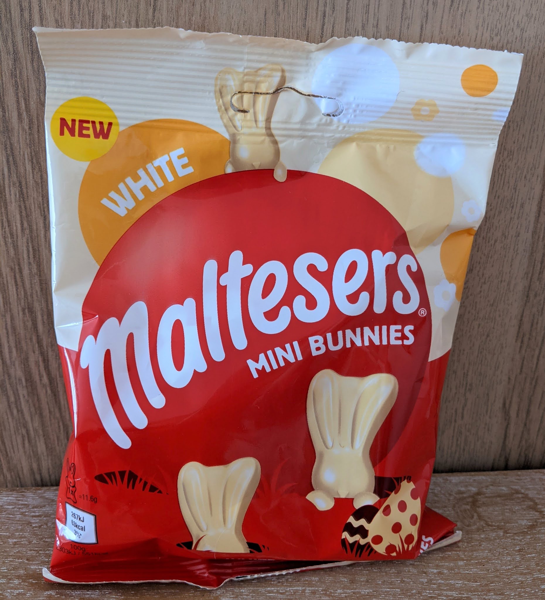Diets and Calories Mini Easter eggs Maltesers Mini Bunnies, Cadbury