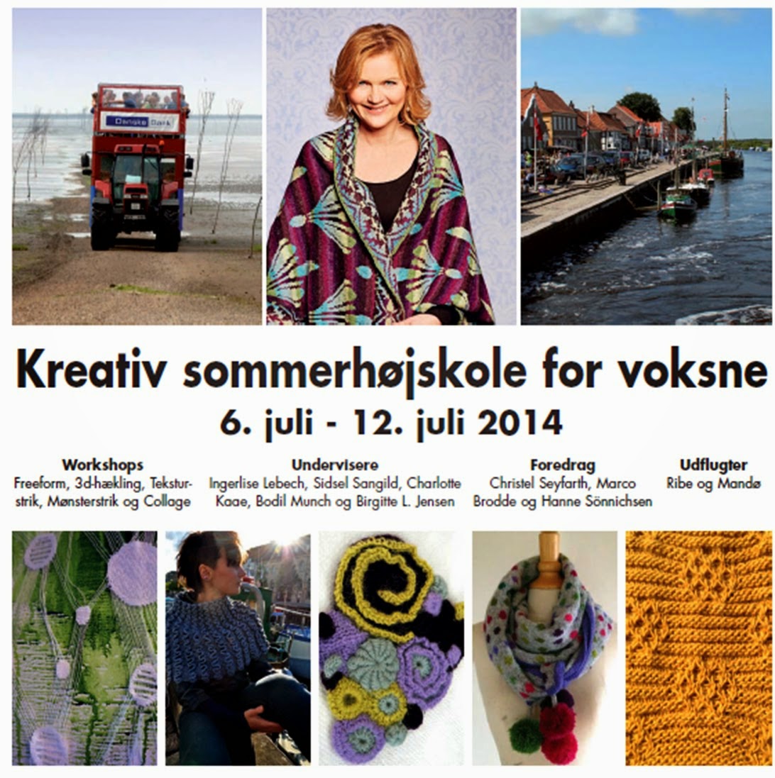 mest Jakke kedel Knitting By Kaae: Skal du på sommerhøjskole og lære noget om tekstur i strik,  mønsterstrik, 3-D hækling, freeform og collage?