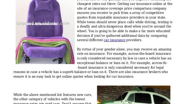 Vehicle Insurance In The United States - Best Online Auto Insurance