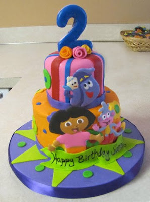 Dora the explorer birthday cake