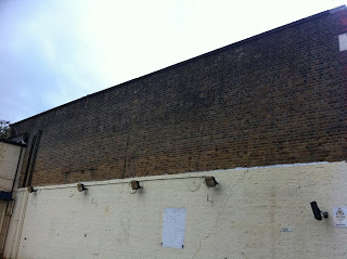 Abandoned buildings on the Fulham High Street, London W6 