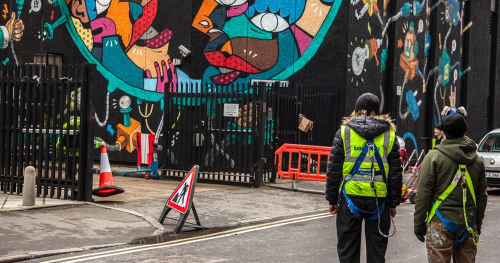 Shoreditch Street Art Mural by Italian artists Hunto And Mister Thoms  Hookedblog - Street Art 