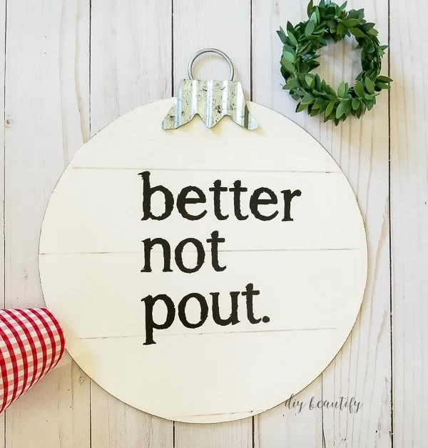 better not pout ornament