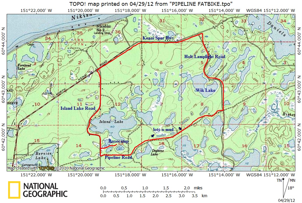 BASECAMP NIKISKIIsland Lake fatbike loop