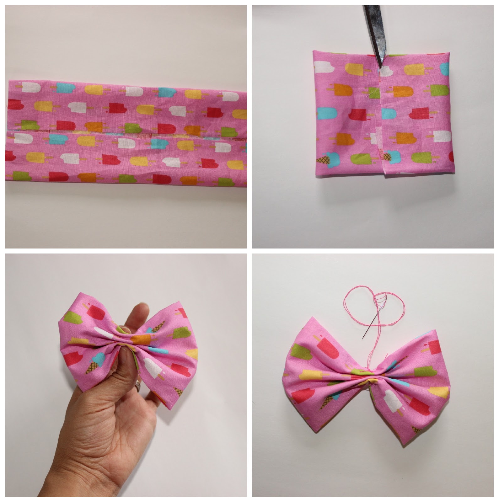 life with les deux: DIY Hair Bow or Bow Tie Tutorial