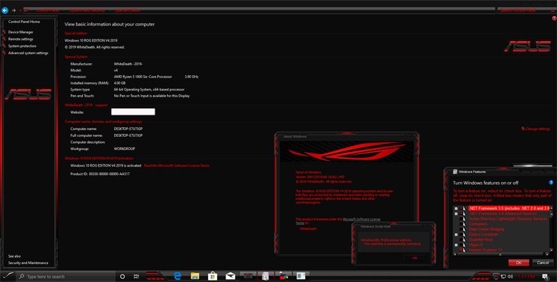 Windows 10 Rog Edition v4 Full