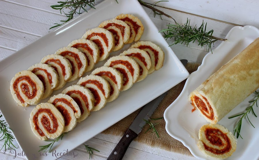 Brazo de gitano de sobrasada y miel