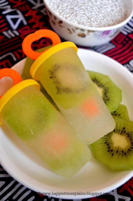 Lemonade Kiwi Popsicles