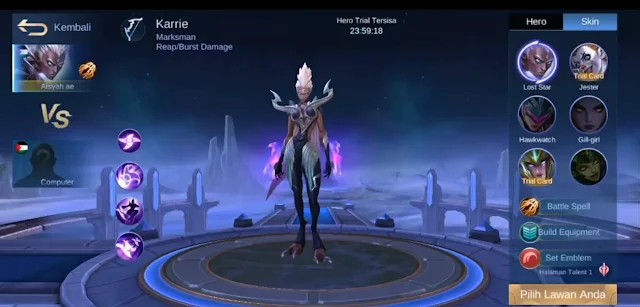 Cara Merubah Hero Trial Mobile Legends Menjadi Permanen Cara Merubah Hero Trial Mobile Legends Menjadi Permanen