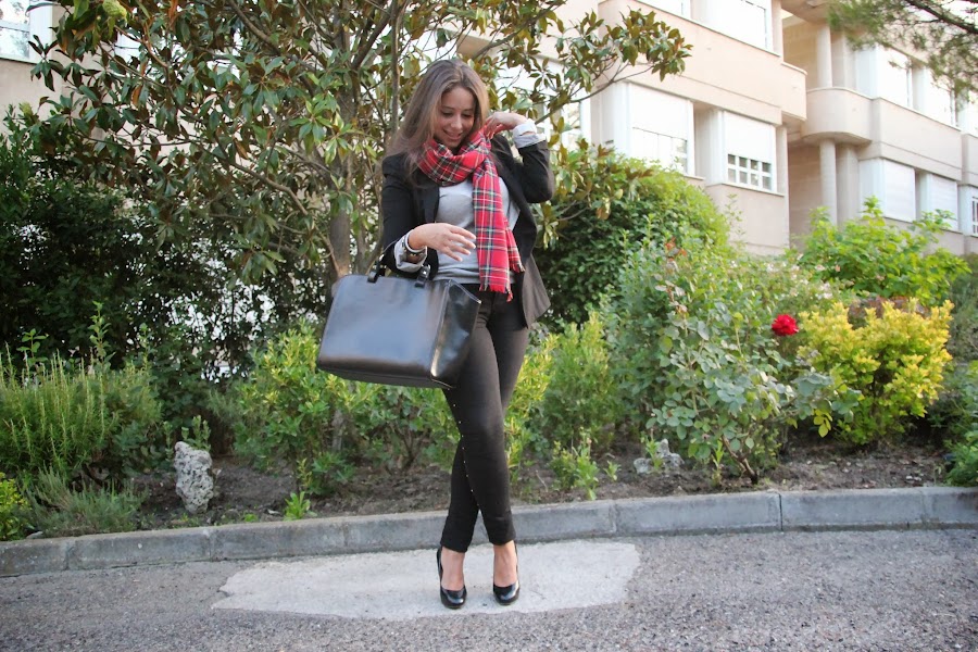 Tendencia cuadros escoceses DIY Cómo hacer una pashmina