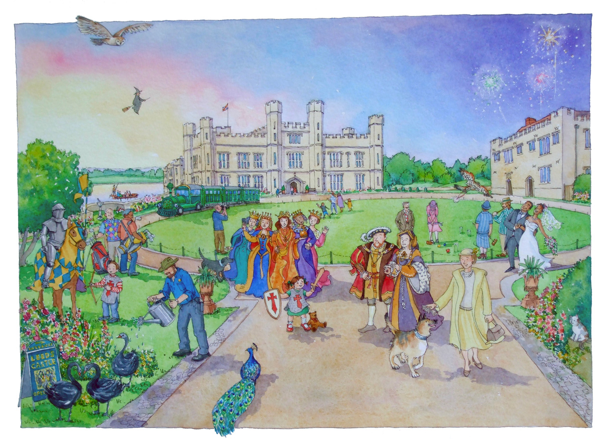 LyndseySmith The story of a greetings card for Leeds Castle, Kent