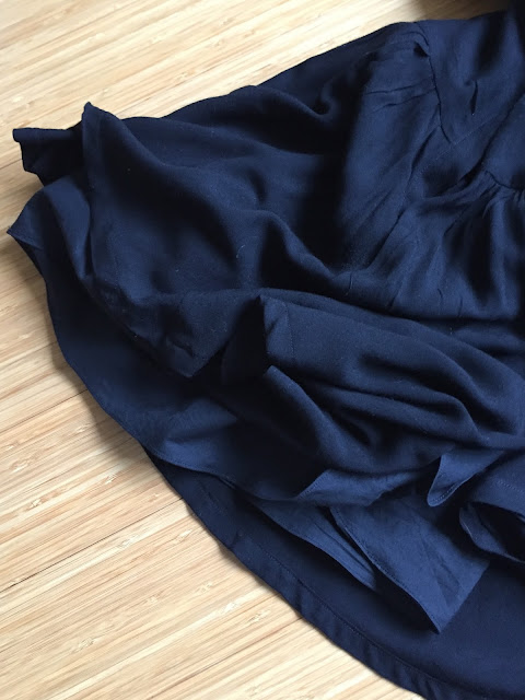 Diary of a Chain Stitcher : Black Viscose Seda Dress