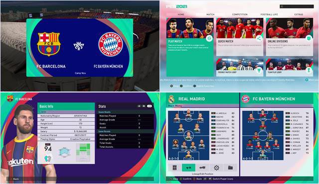 Pes 2017 New Menu Graphic Season Update 2021 V2 Kazemario Evolution