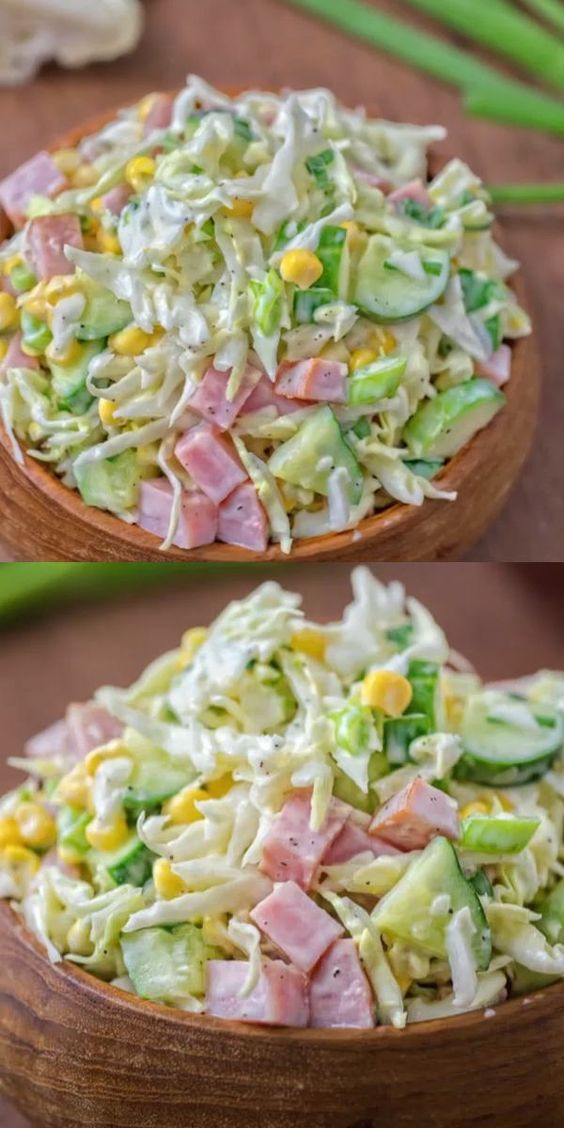 Cabbage and Ham Salad Delicious Vegan Keto Recipes For Breakfast