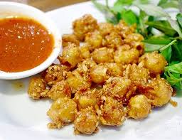 Răng bạch tuộc chiên mắm Rang bach tuoc chien mam