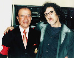 Carlos Menem junto a Charly Garcia