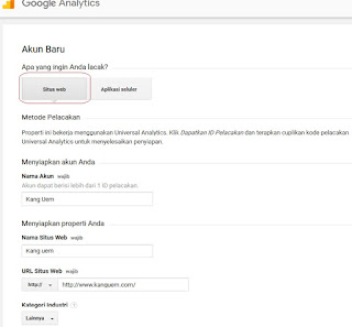 Cara Daftar dan Pasang Google Analytics Pada Blog