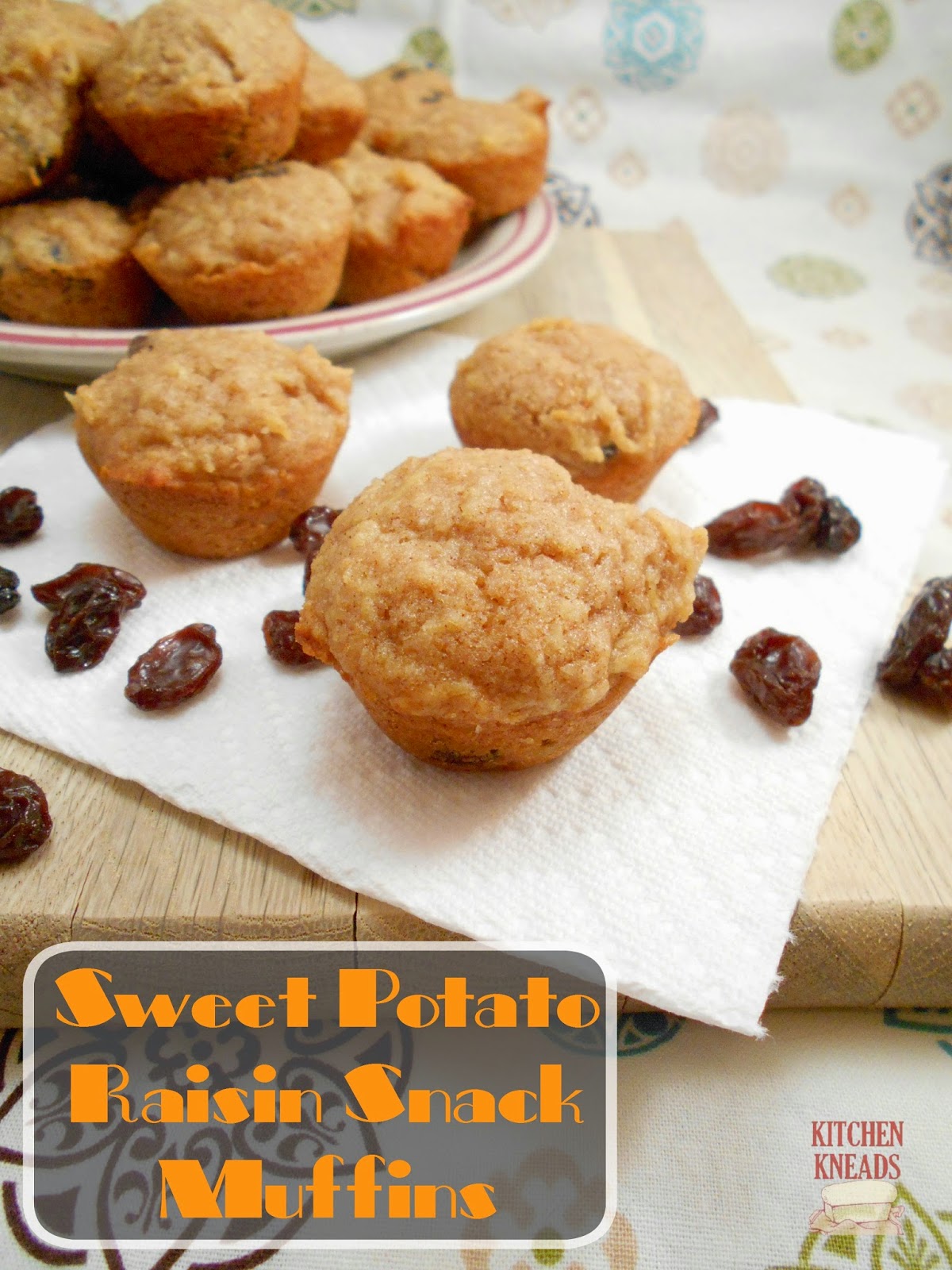 Sweet Potato Raisin Snack Muffins