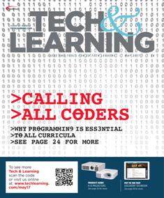 Tech & Learning. Ideas and tools for ED Tech leaders 37-09 - May 2017 | ISSN 1053-6728 | TRUE PDF | Mensile | Professionisti | Tecnologia | Educazione
For over three decades, Tech & Learning has remained the premier publication and leading resource for education technology professionals responsible for implementing and purchasing technology products in K-12 districts and schools. Our team of award-winning editors and an advisory board of top industry experts provide an inside look at issues, trends, products, and strategies pertinent to the role of all educators –including state-level education decision makers, superintendents, principals, technology coordinators, and lead teachers.