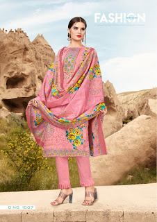 AlZohaid Roohi Lawn Pakistani Dress Material