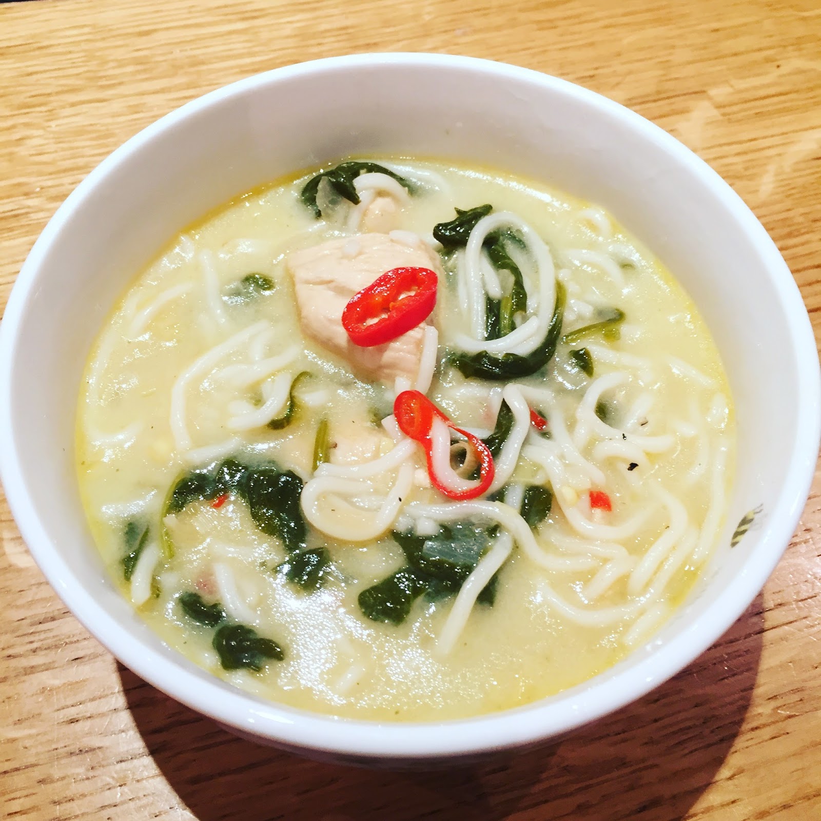 Chicken Laksa (Hot and Sour Noodle Soup)
